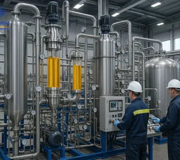 Turning Used Lube Oil into High-Quality Base Oil with Thin Film Distillation (TFD), thin film, work and energy co