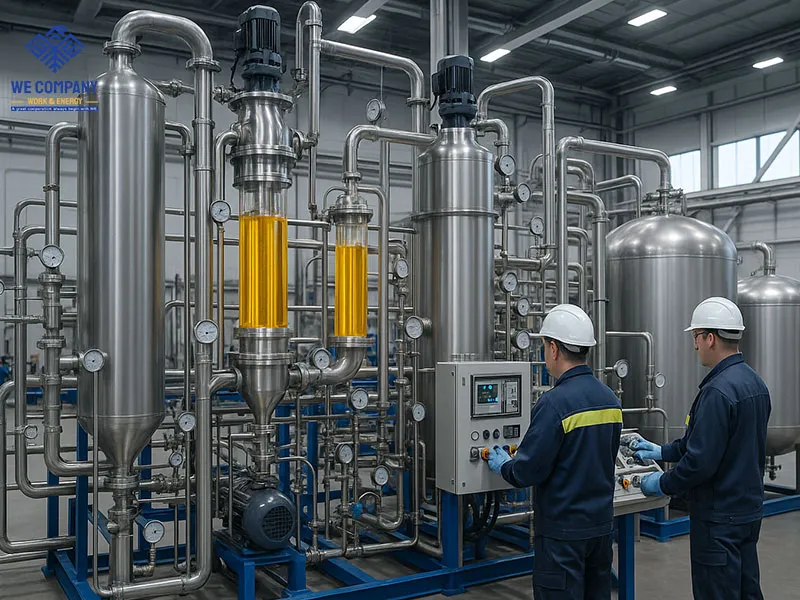 Turning Used Lube Oil into High-Quality Base Oil with Thin Film Distillation (TFD), thin film, work and energy co