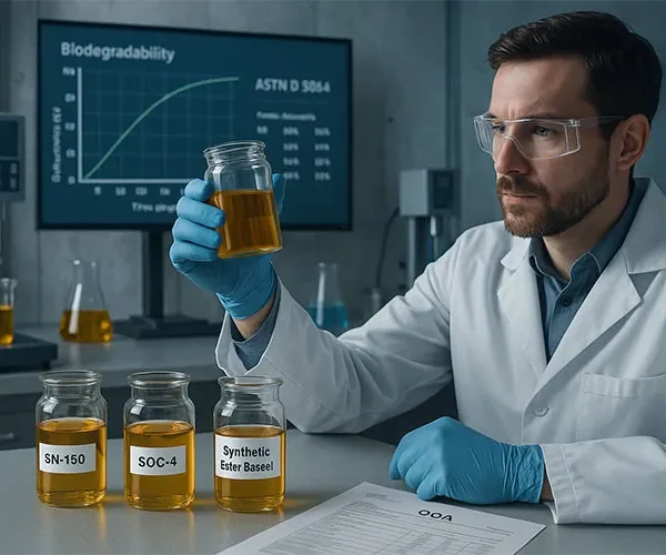 The Role of Base Oil in Biodegradable Lubricant Formulations, work and energy, we co, base oil supplier, base oil with biology