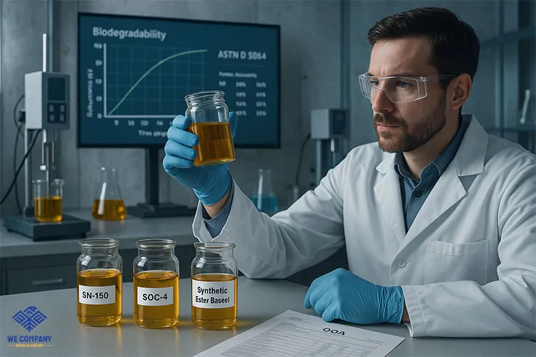 The Role of Base Oil in Biodegradable Lubricant Formulations, work and energy, we co, base oil supplier, base oil with biology