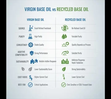 Virgin Base Oil vs Recycled Base Oil, work and energy